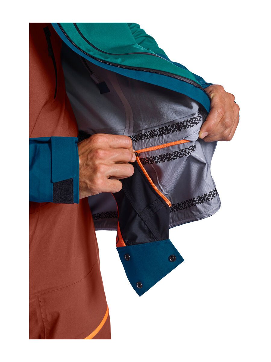 Ortovox 3L Deep Shell Jacket M, petrol blue - Bild 7