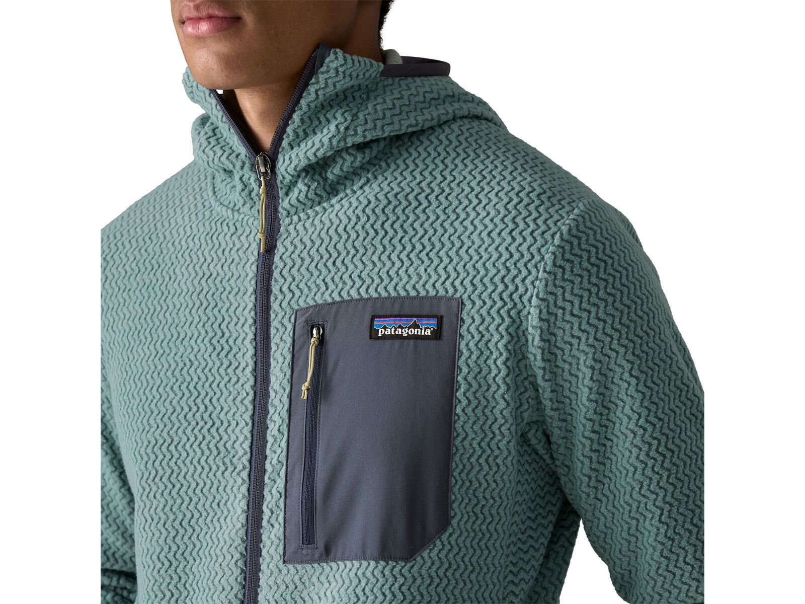 Patagonia Men's R1 Air Full-Zip Hoody, blue sage - Bild 8