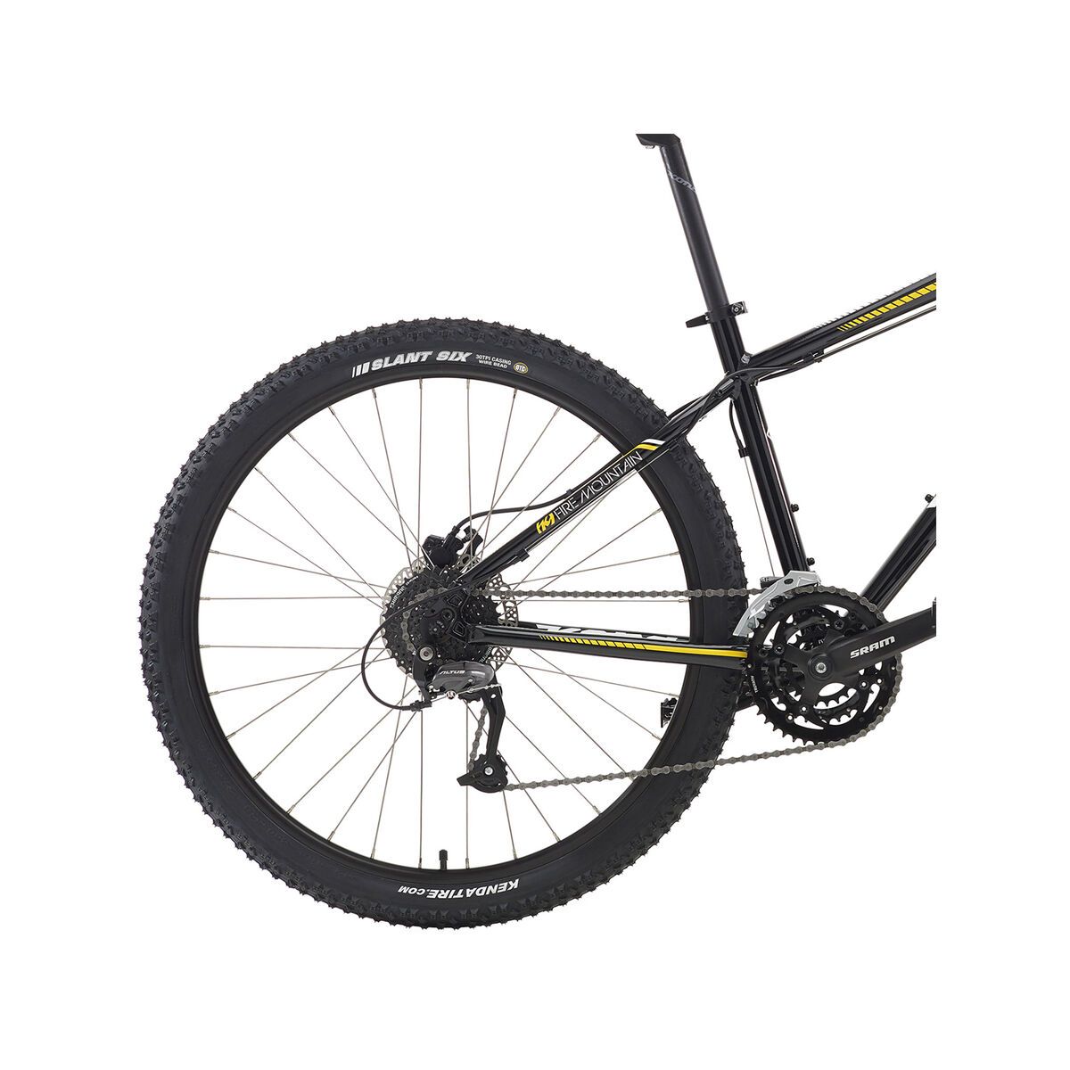 Kona Fire Mountain 27.5, gloss black w/ white & yellow decals - Bild 4