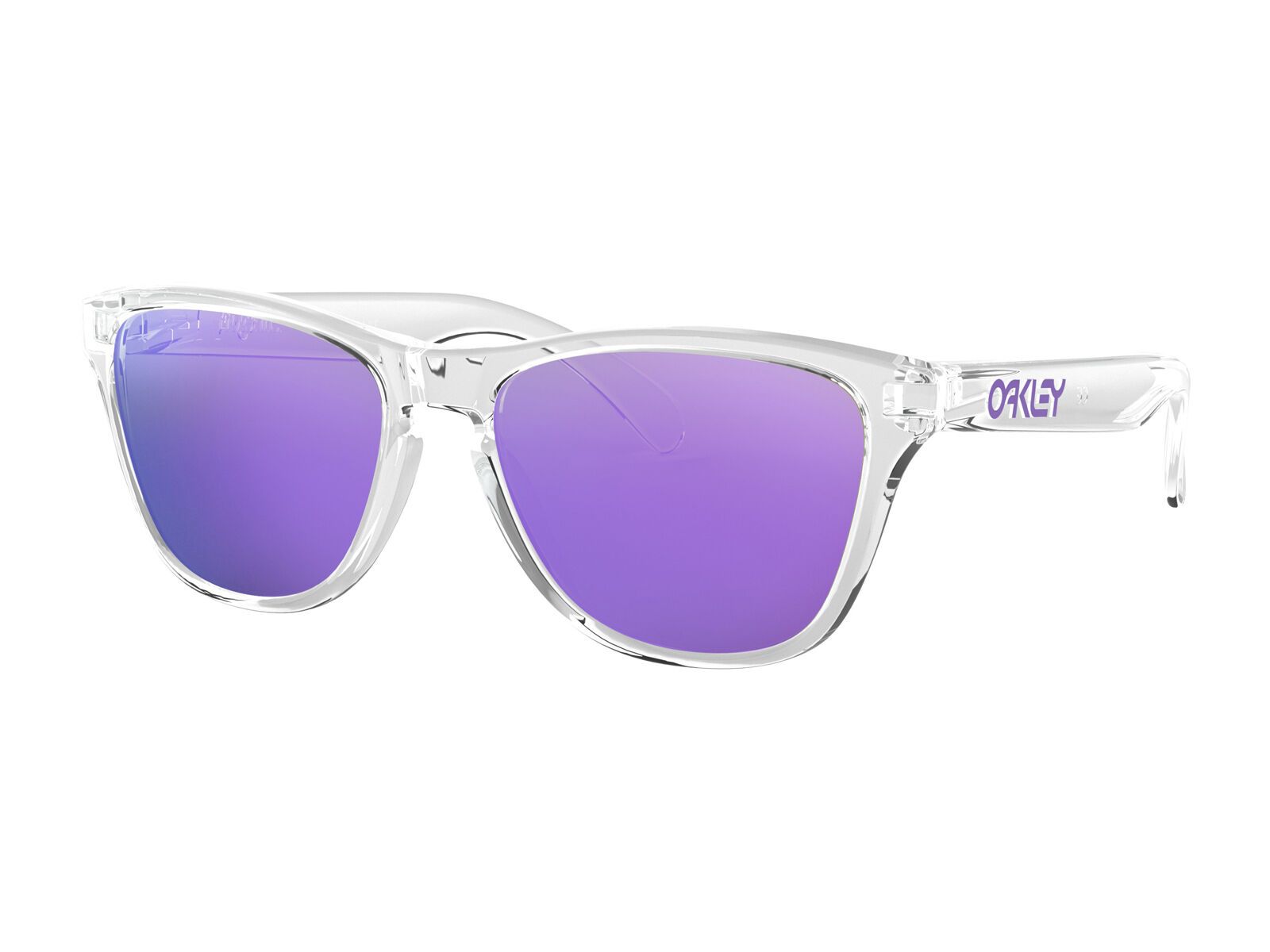 Oakley Frogskins XS, polished clear/Lens: violet iridium - Bild 1