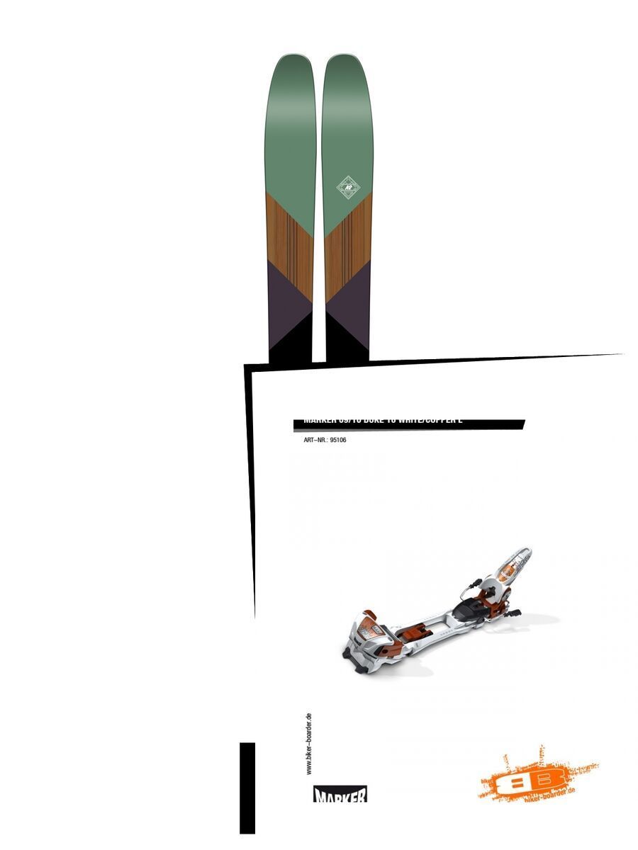 Set: K2 SKI Marksman 2017 + Marker Duke 16 (95106S) - Bild 1