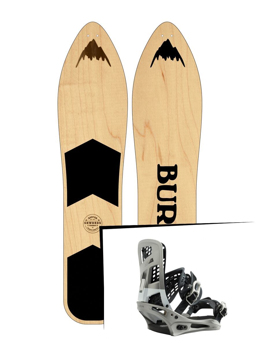 Set: Burton The Throwback 2019 + Burton Genesis super silver - Bild 1