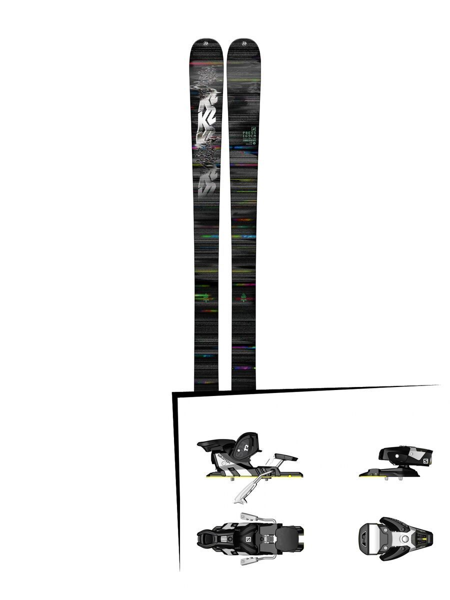 Set: K2 SKI Press 2018 + Salomon STH2 WTR 13 black/white - Bild 1
