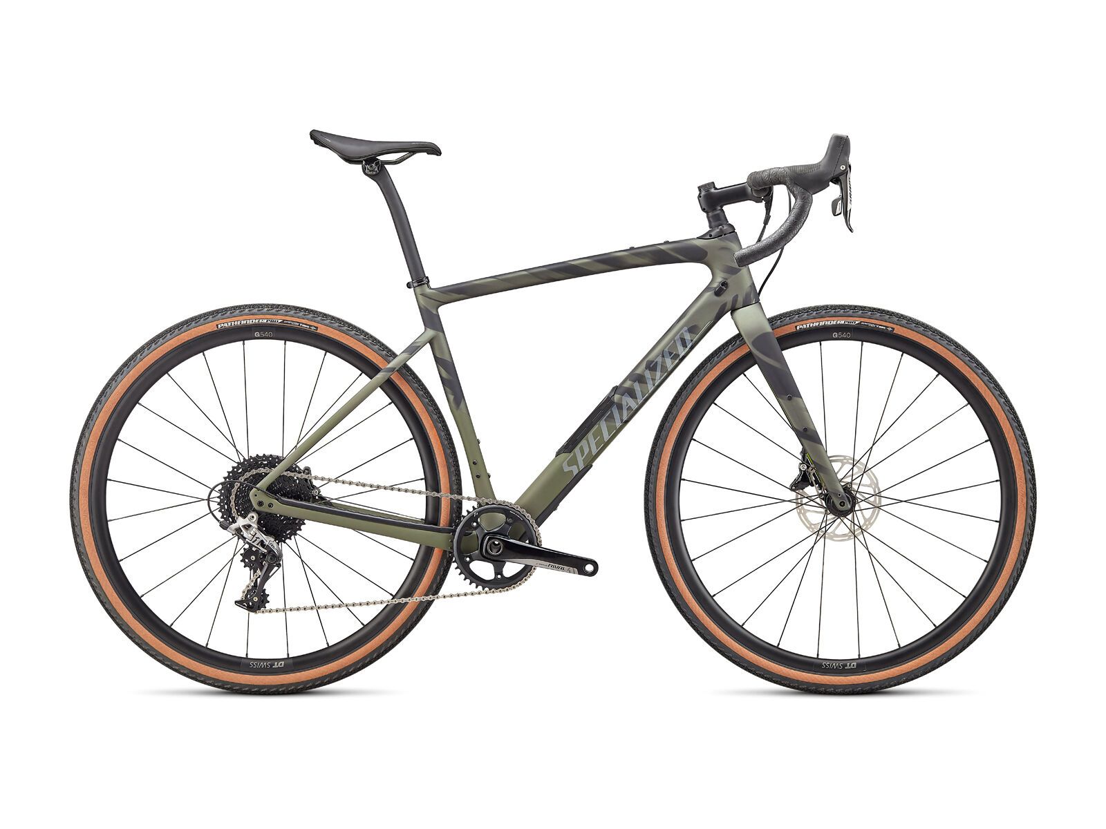 Specialized Diverge Comp Carbon, satin olive/oak/chrome/wild - Bild 1