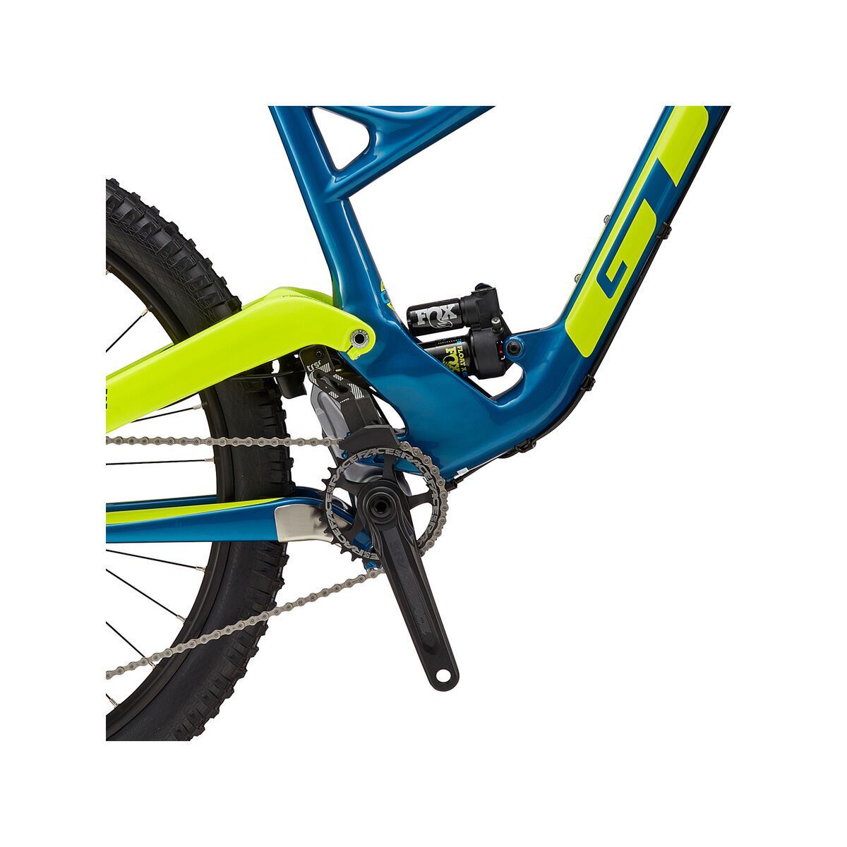 GT Force Carbon Expert, gloss mustang teal w/ neon yellow & cyan - Bild 3