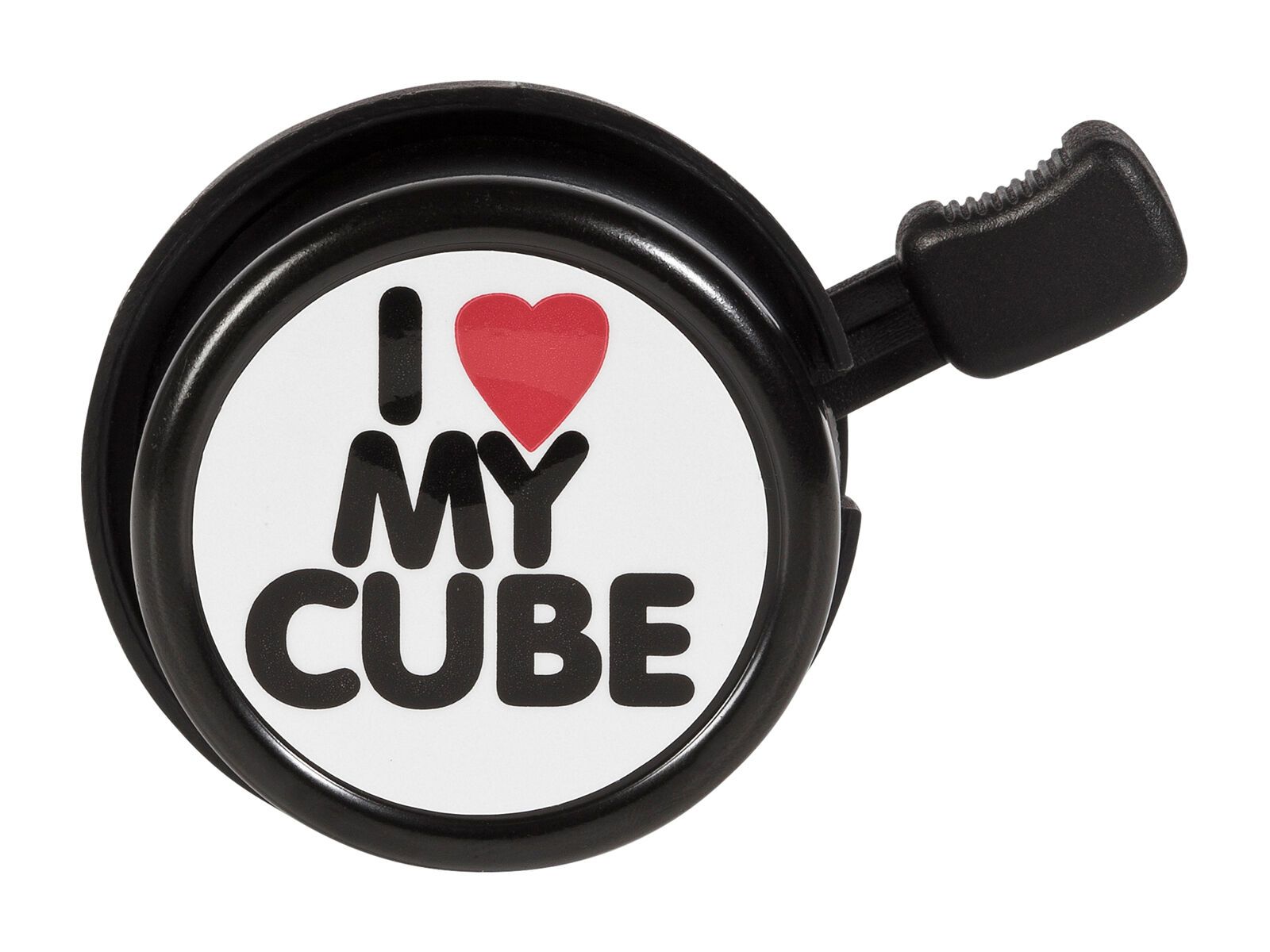 Cube Fahrradklingel I love my Cube, black´n´white´n´red - Bild 1