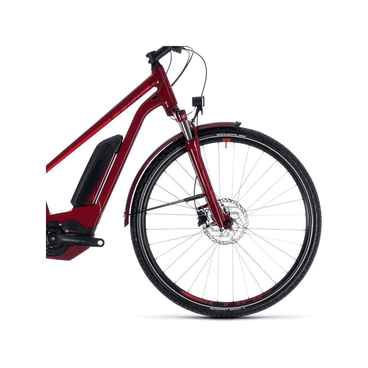 Cube Cross Hybrid Pro Allroad 400 Trapeze, darkred´n´red - Bild 3