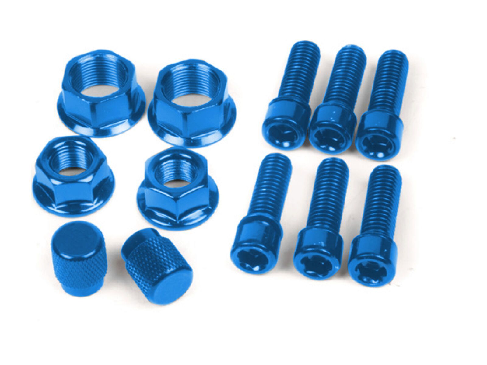 Salt Schrauben und Muttern Set, blau - Bild 1