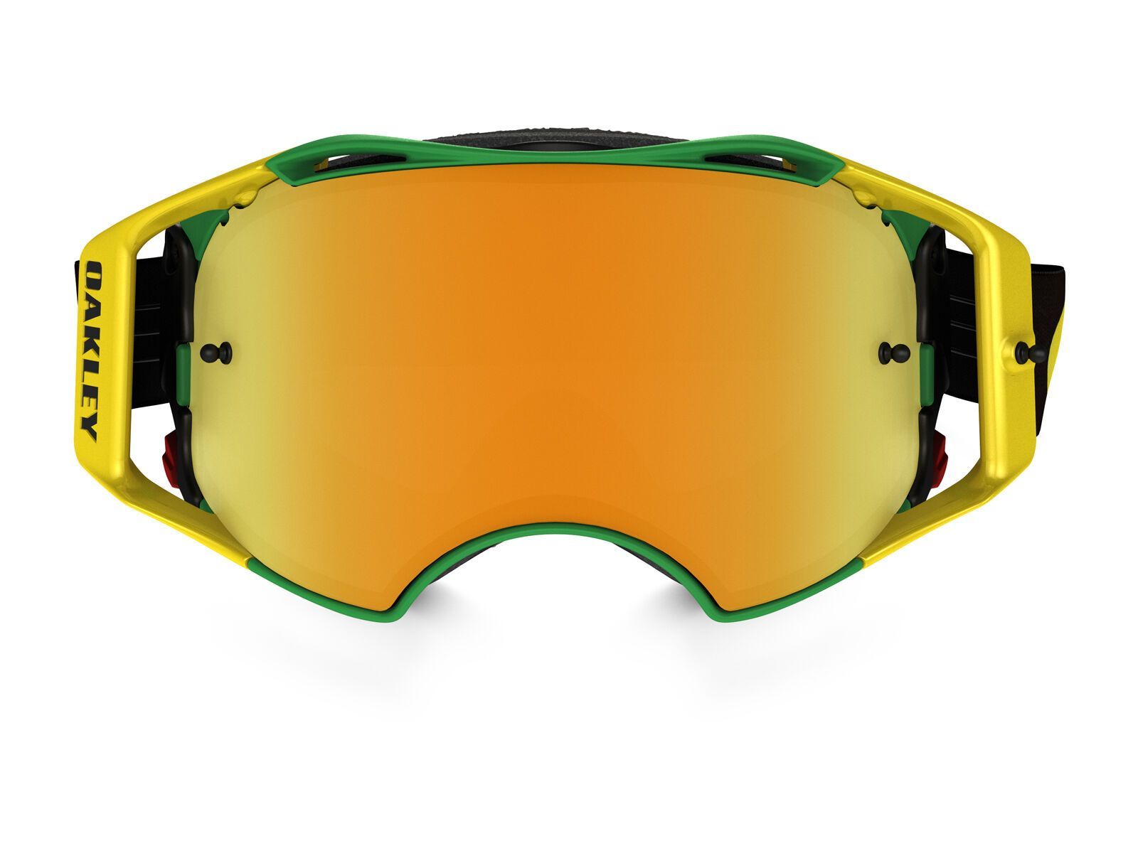 Oakley Airbrake MX, shockwave green/yellow/Lens: 24k iridium - Bild 2