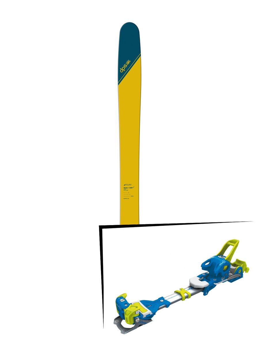 Set: DPS Skis Wailer 112 RP2 Tour1 2018 + Tyrolia Ambition 12 soldi blue yellow - Bild 1