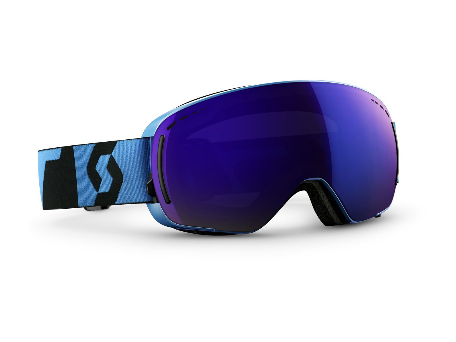 Scott LCG Compact + Spare Lens, neon blue/solar blue chrome - Bild 1