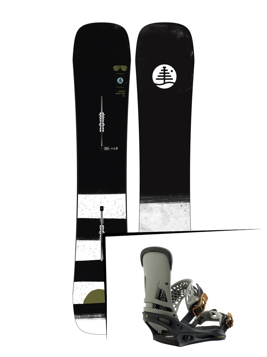 Set: Burton Family Tree Trick Pilot 2019 + Burton Malavita black/gray - Bild 1