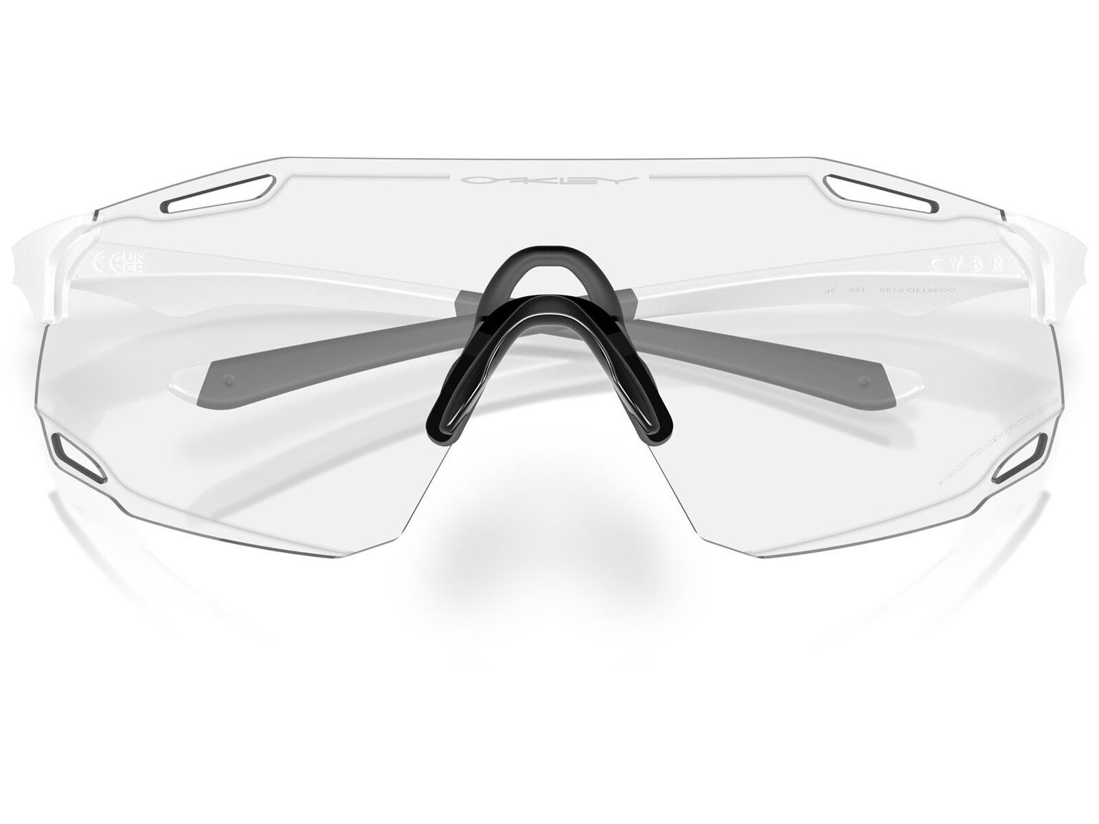 Oakley Cybr Dyno Cyber Collection, Clear To Black Iridium Photochromic  / matte white - Bild 8