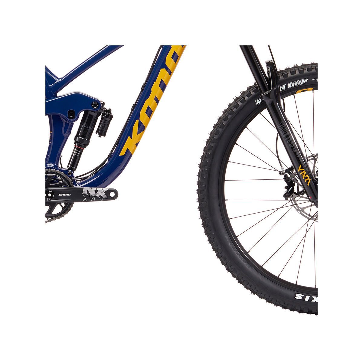 Kona Process 153 DL 27.5, gloss sapphire blue w/ yellow & black decals - Bild 4