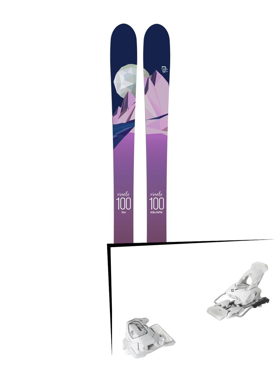 Set: Icelantic Oracle 100 2018 + Tyrolia Attack² 12 GW matt white - Bild 1