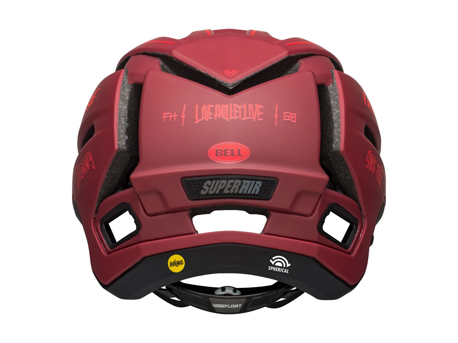 Bell Super Air R Spherical MIPS Fasthouse, matte red/black - Bild 10