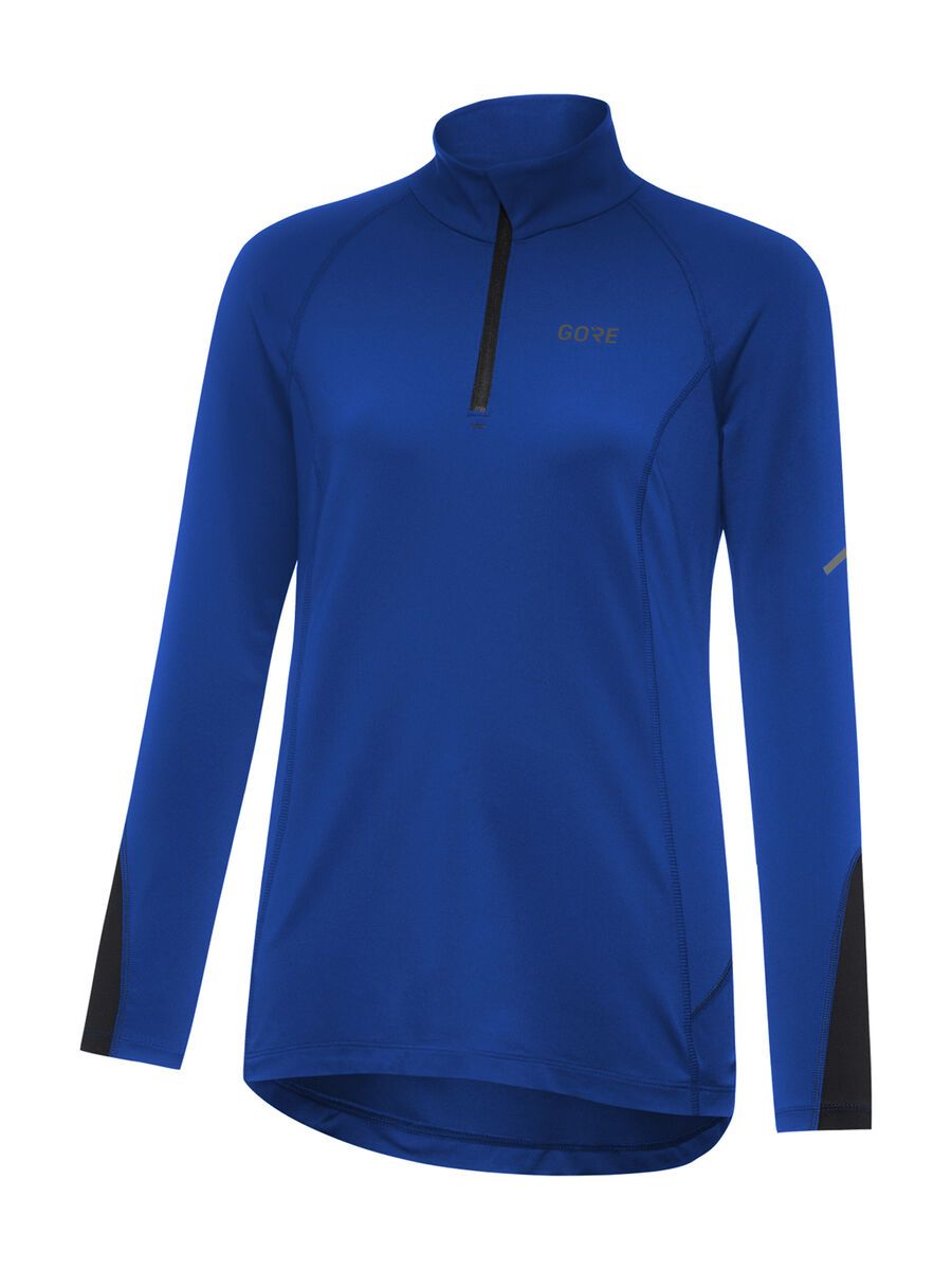 GOREWEAR M Damen Mid Zip Shirt Langarm, ultramarine blue/black - Bild 2