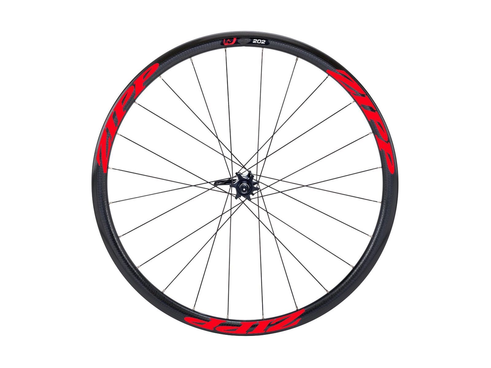 Zipp 202 Firecrest Carbon Clincher Disc-brake, schwarz/rot - Bild 1