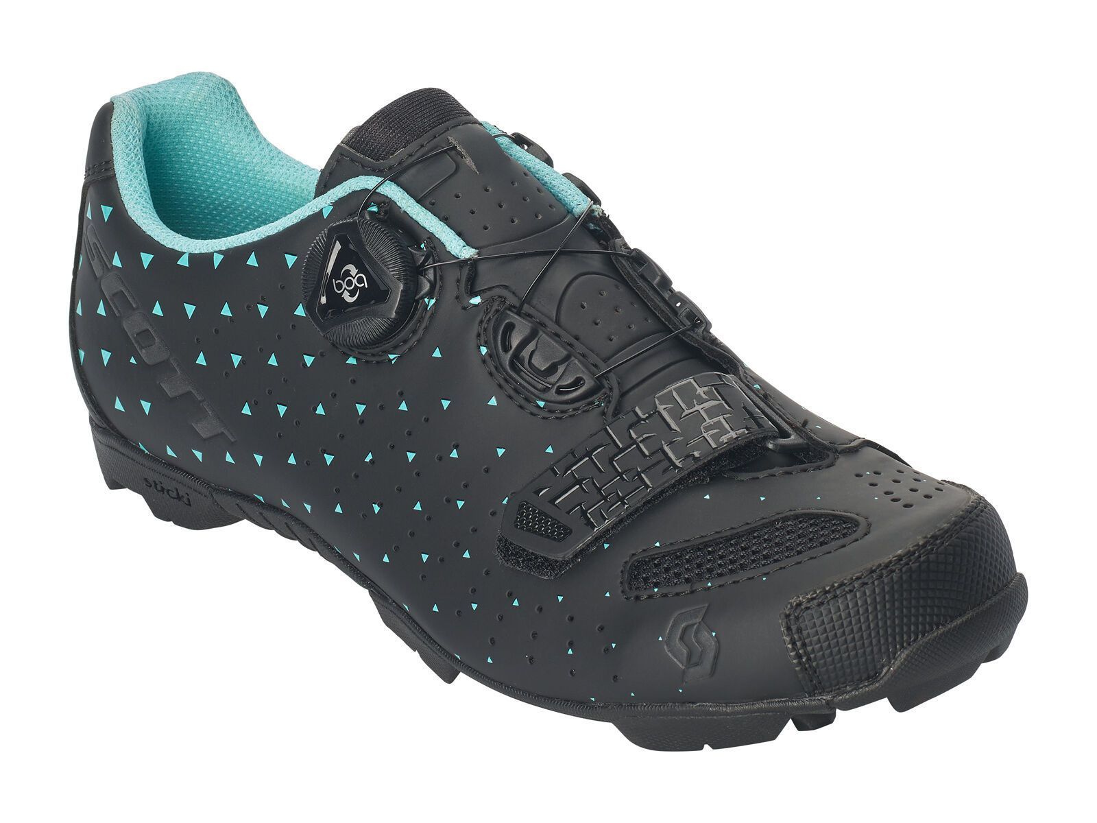Scott MTB Comp Boa Lady Shoe, matt black/turquoise blue - Bild 1