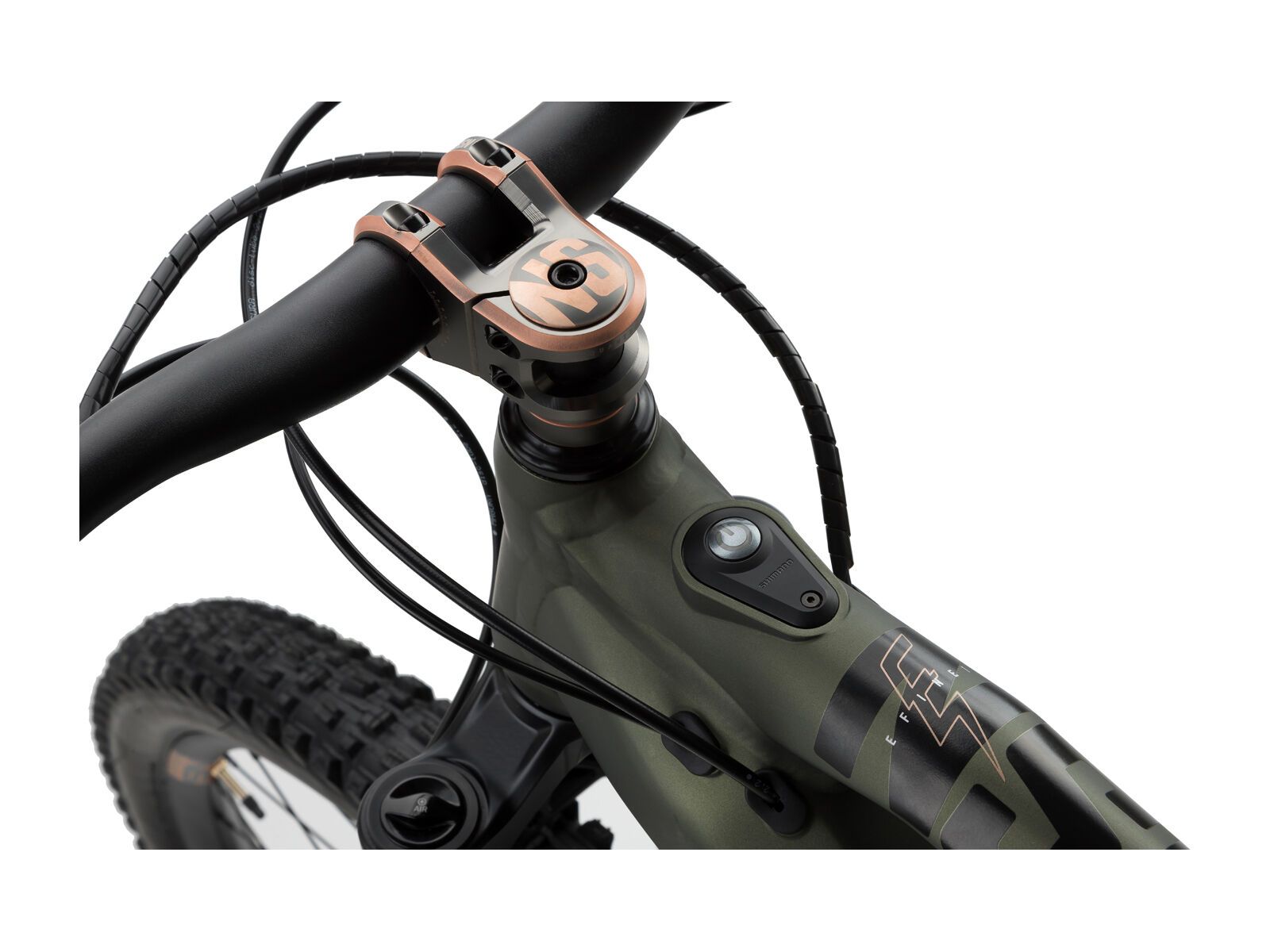 NS Bikes E-Fine 1 - Shimano Deore Bremsen, black/green - Bild 6