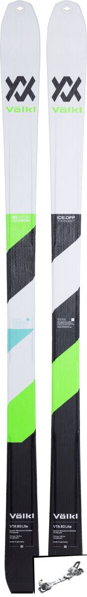 Set: Völkl VTA 80 Lite 2019 + Tyrolia Ambition 12 AT solid white black - Bild 1