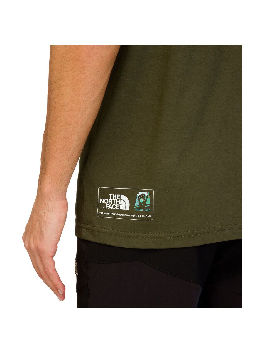 The North Face Mens SS Never Stop Exploring Series Tee, Forest Night Green - Bild 4