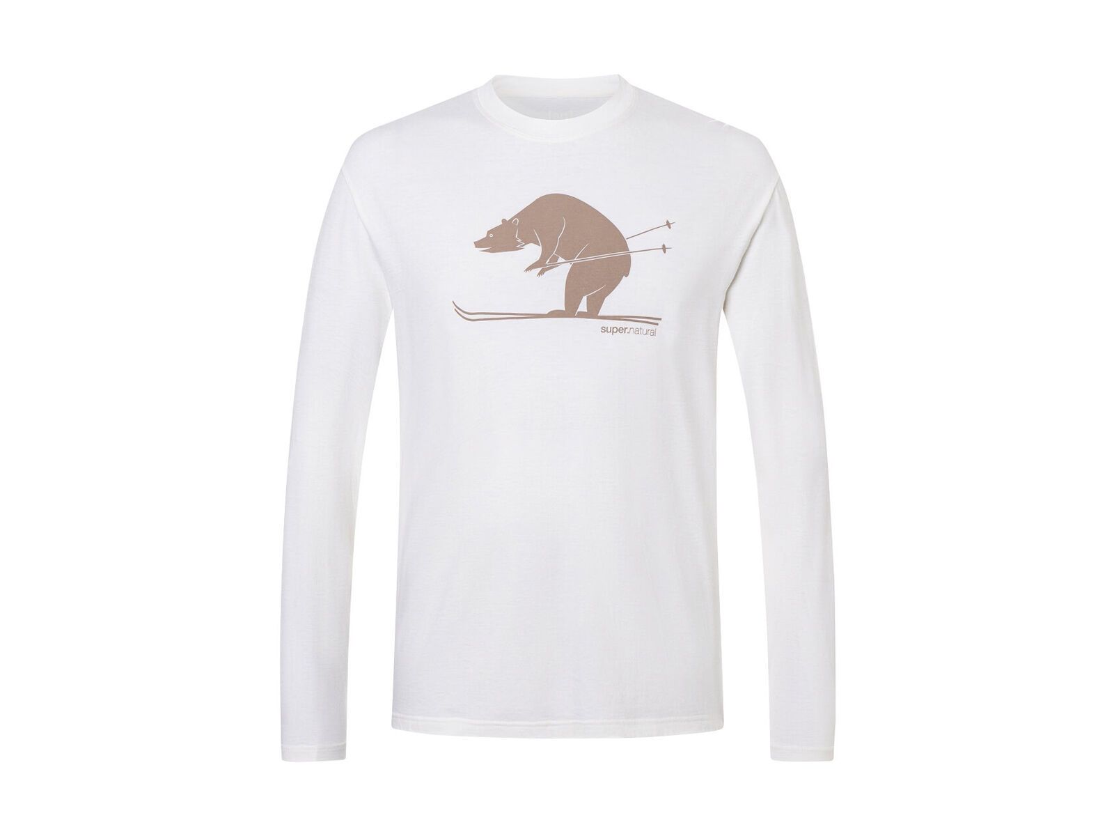 super.natural Ski Karl Bio C LS Herren, white/mountain trail - Bild 1