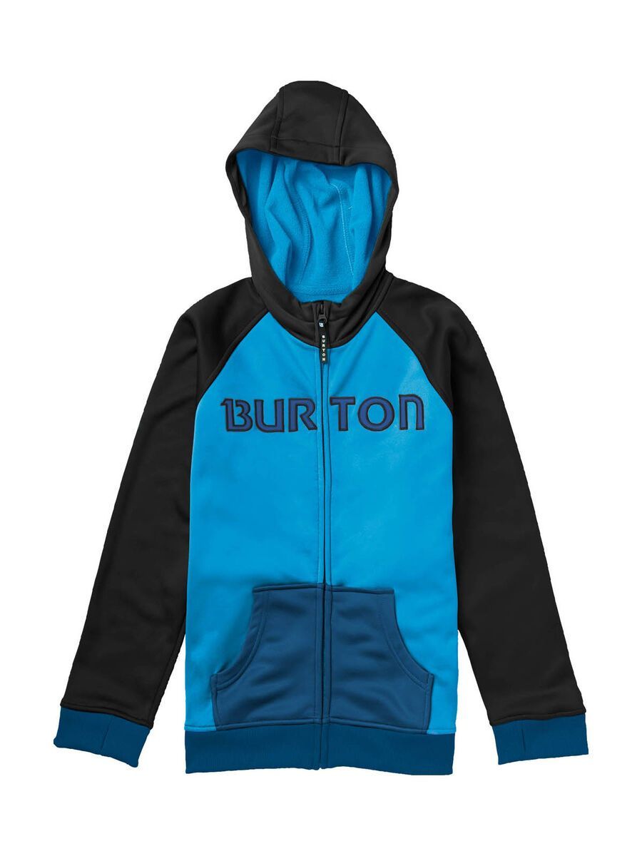 Burton Boys Bonded Hoodie, Blue-Ray/True Black - Bild 1