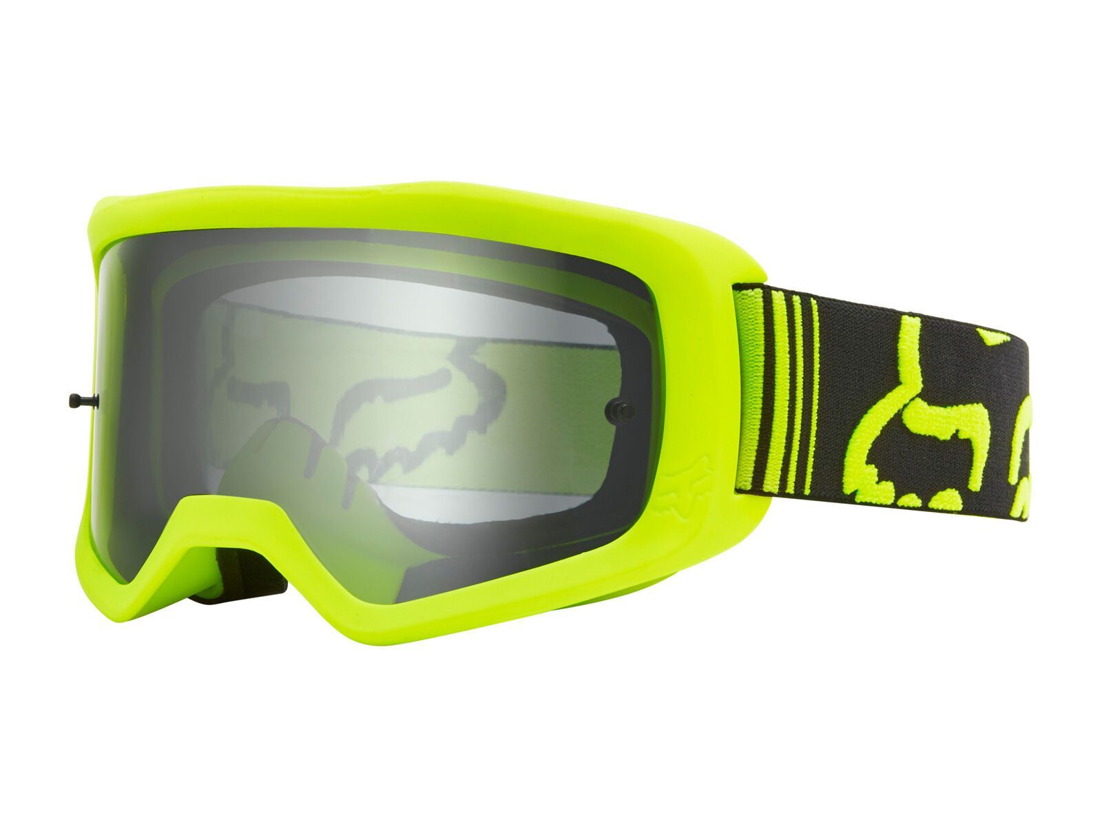 Fox Main Race Goggle, fluorescent yellow/Lens: clear - Bild 1