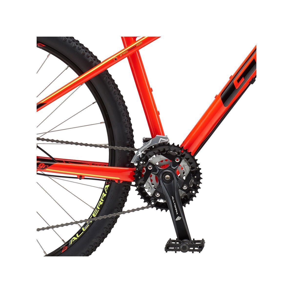 GT Avalanche Sport 27.5, gloss neon red w/ black & neon yellow - Bild 4