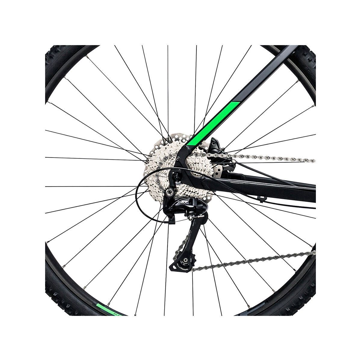 Cube Cross Trapeze, black´n´flashgreen - Bild 4