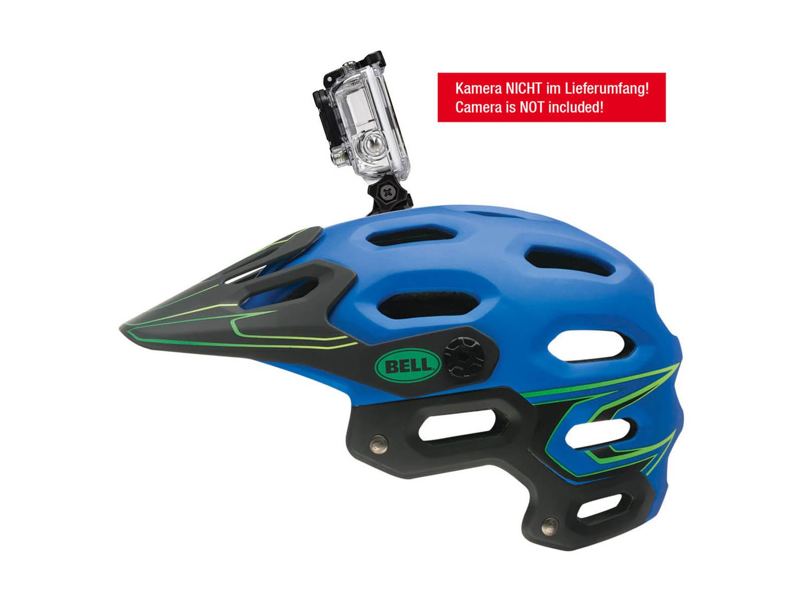 Bell Super, matte blue/green moto - Bild 2