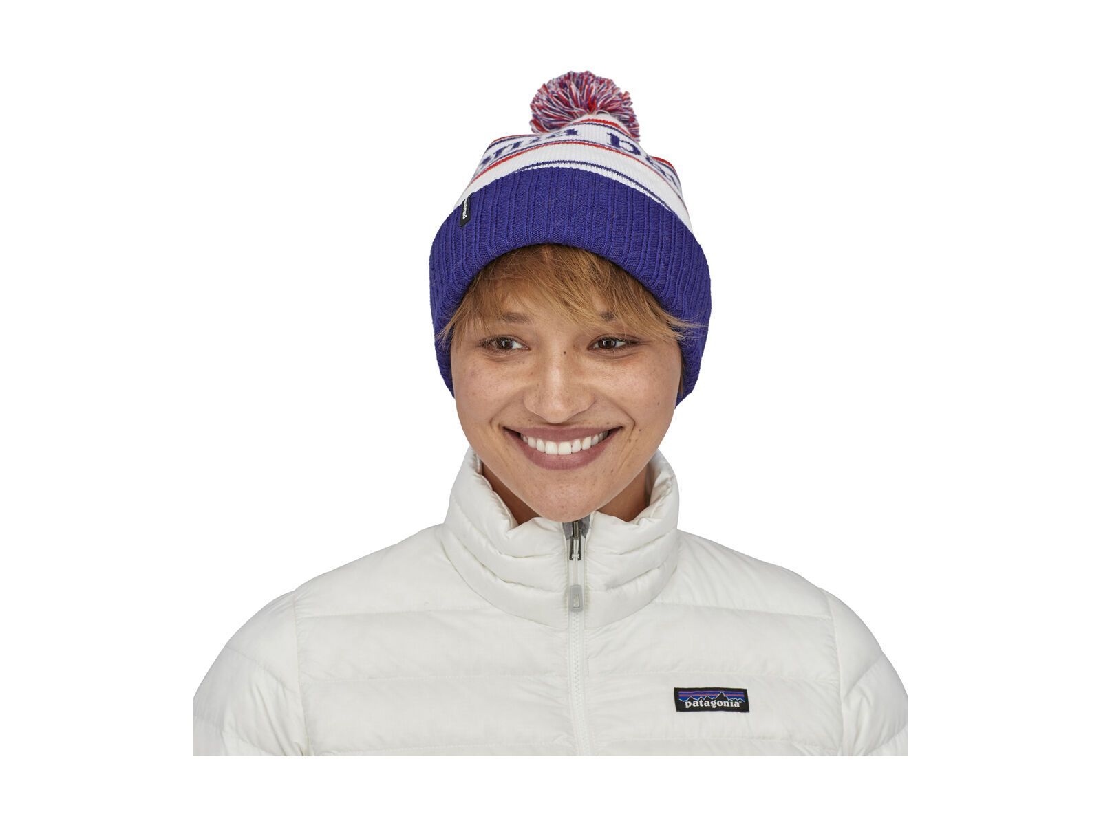 Patagonia Powder Town Beanie, park stripe: viking blue - Bild 2