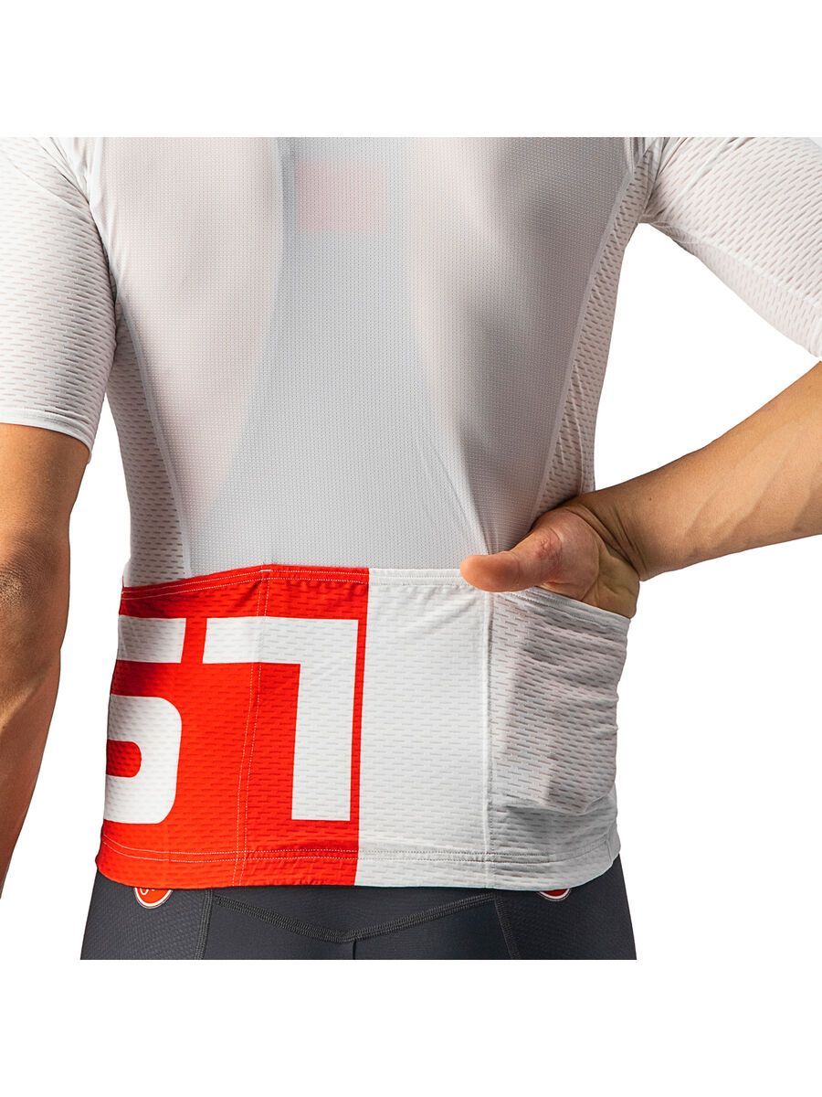 Castelli Downtown Jersey, white/red - Bild 6