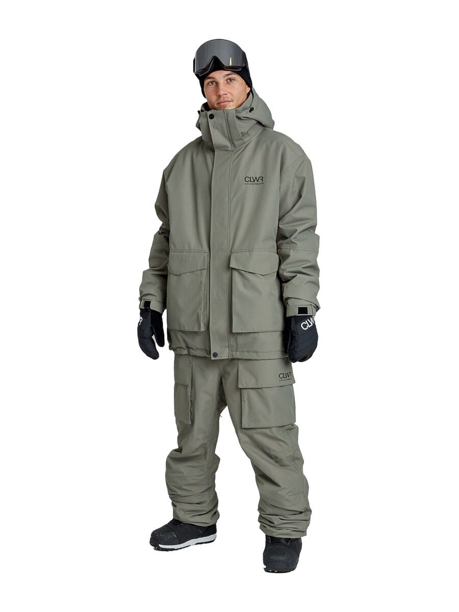 Colourwear U Mountain Cargo Jacket, grey green - Bild 2