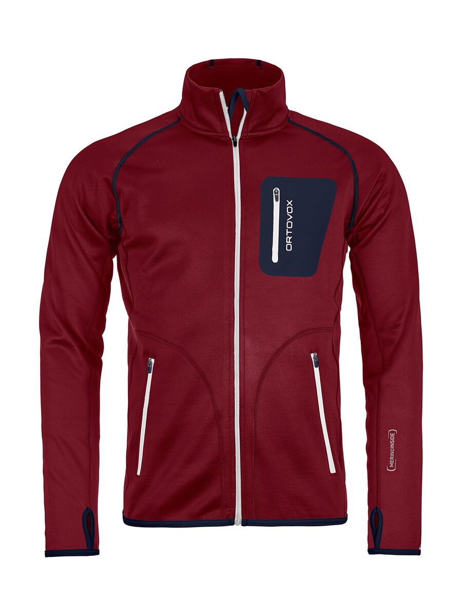 Ortovox Merino Fleece Jacket M, dark blood - Bild 1