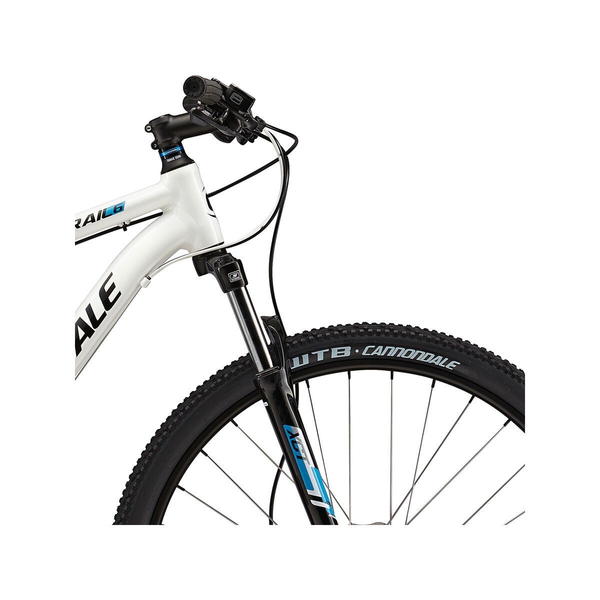 Cannondale Trail 29 6, magnesium white with jet black ultra blue, gloss - Bild 5