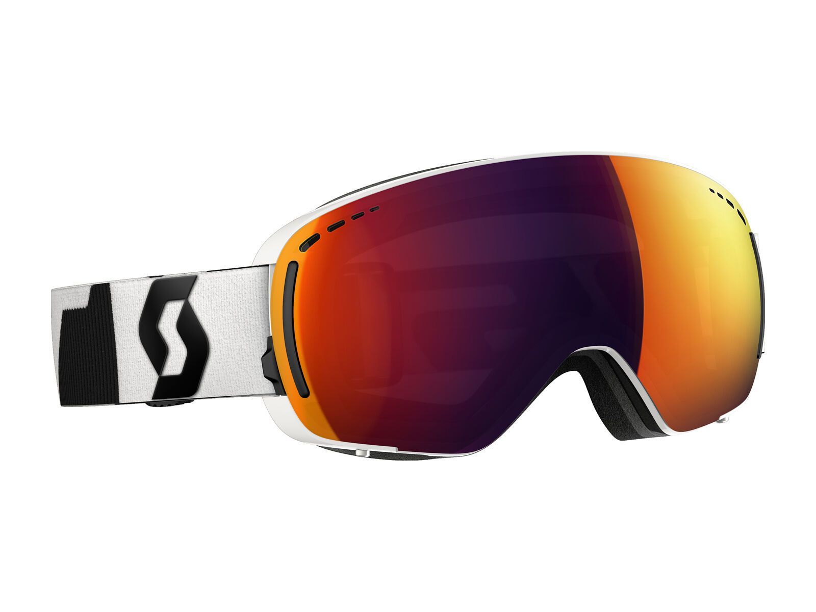 Scott LCG Compact inkl. Wechselscheibe, white/Lens: black solar red chrome - Bild 1