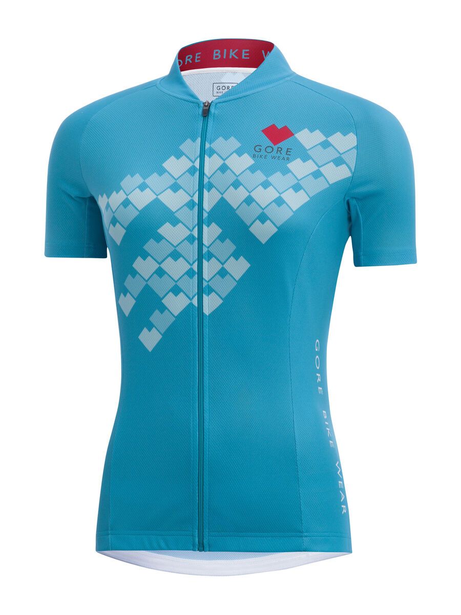 Gore Bike Wear E Lady Digi Heart Trikot, scuba blue - Bild 1