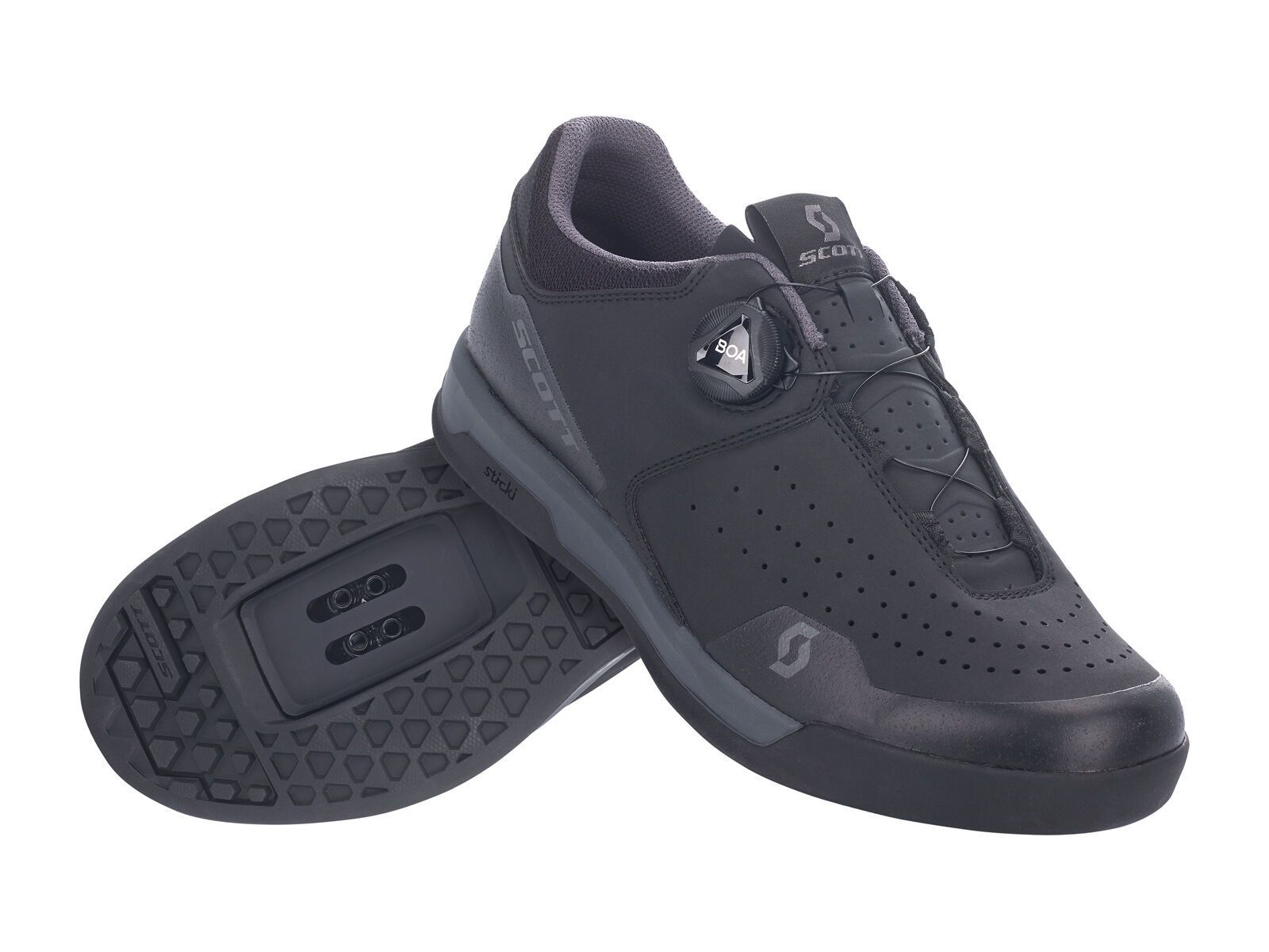 Scott Sport Volt Clip Shoe, matt black/dark grey - Bild 2