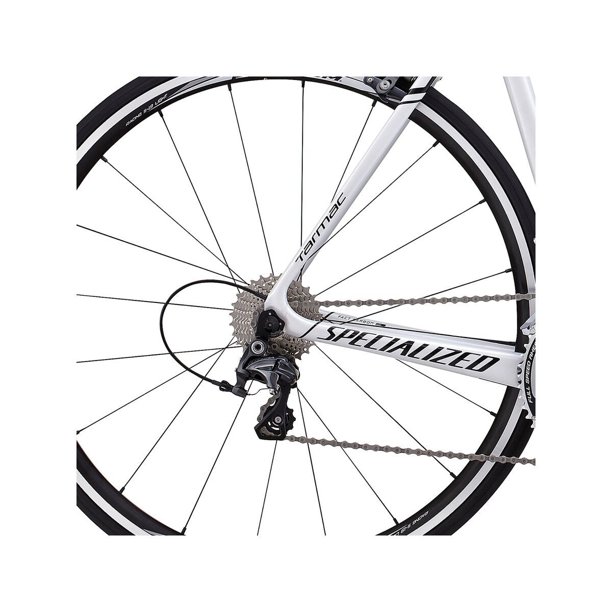 Specialized Tarmac Expert, gloss metallic white/tarmac black - Bild 4