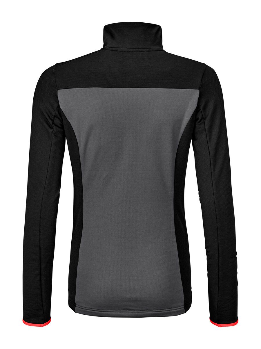 Ortovox Merino Fleece Light Zip Neck W, black raven - Bild 2