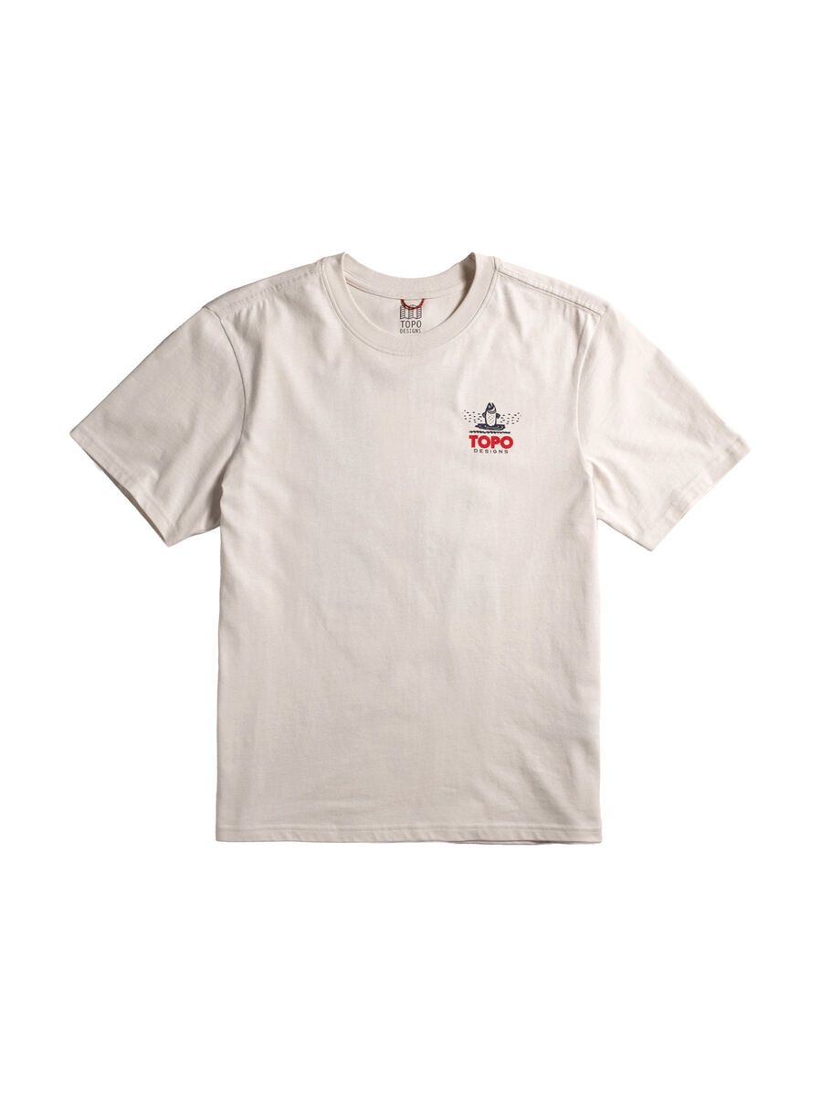 Topo Designs Mountain River Tee S/S Herren, bone white - Bild 1