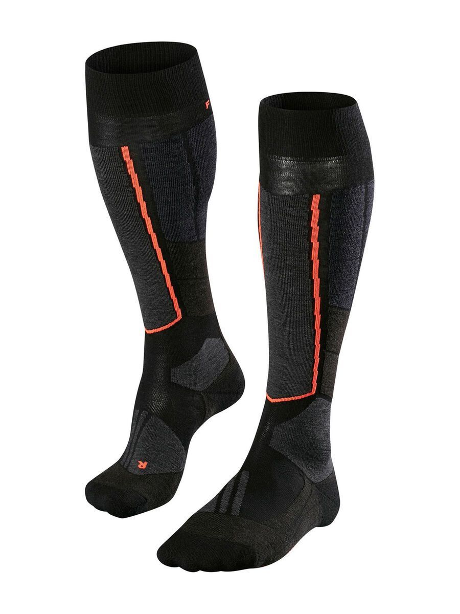 Falke ST4 Wool Damen Skiing Kniestrümpfe für Ski-Touring, black-mix - Bild 1