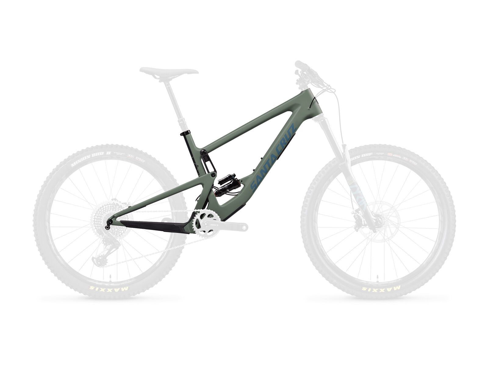 Santa Cruz Bronson CC Frameset, matte olive and blue - Bild 1