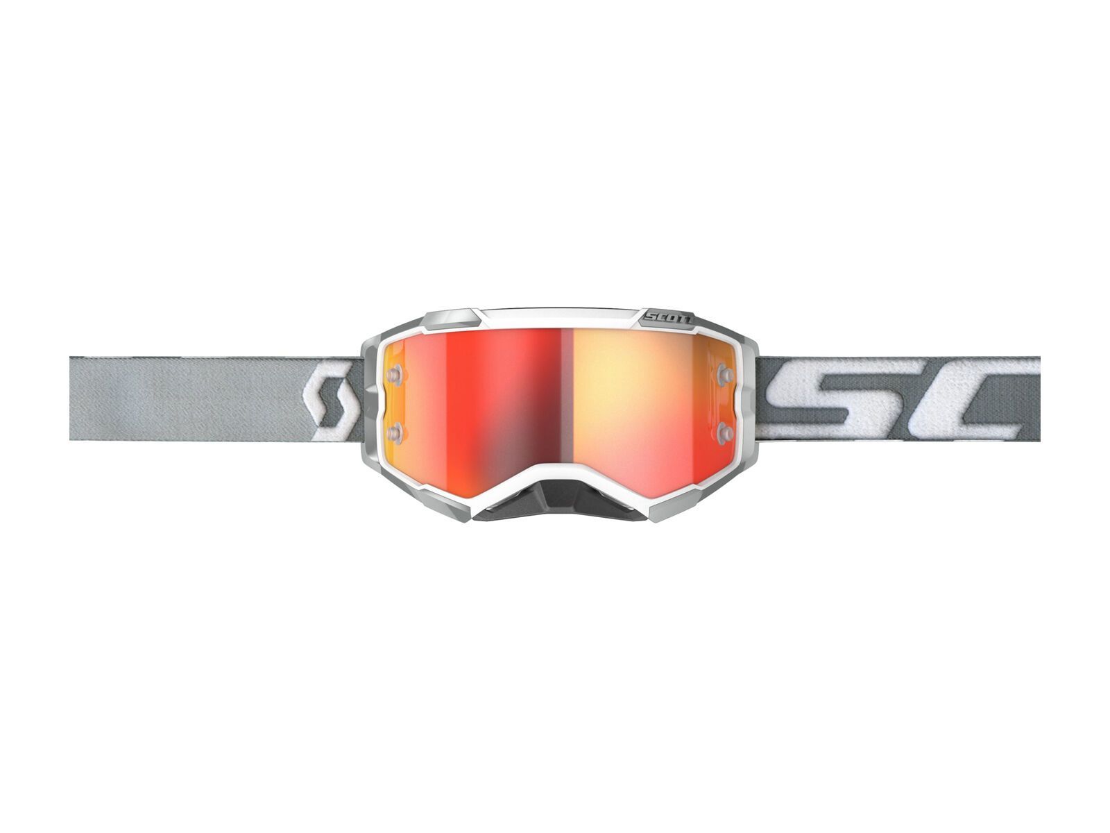 Scott Fury Goggle, white/grey/Lens: orange chrome works - Bild 3