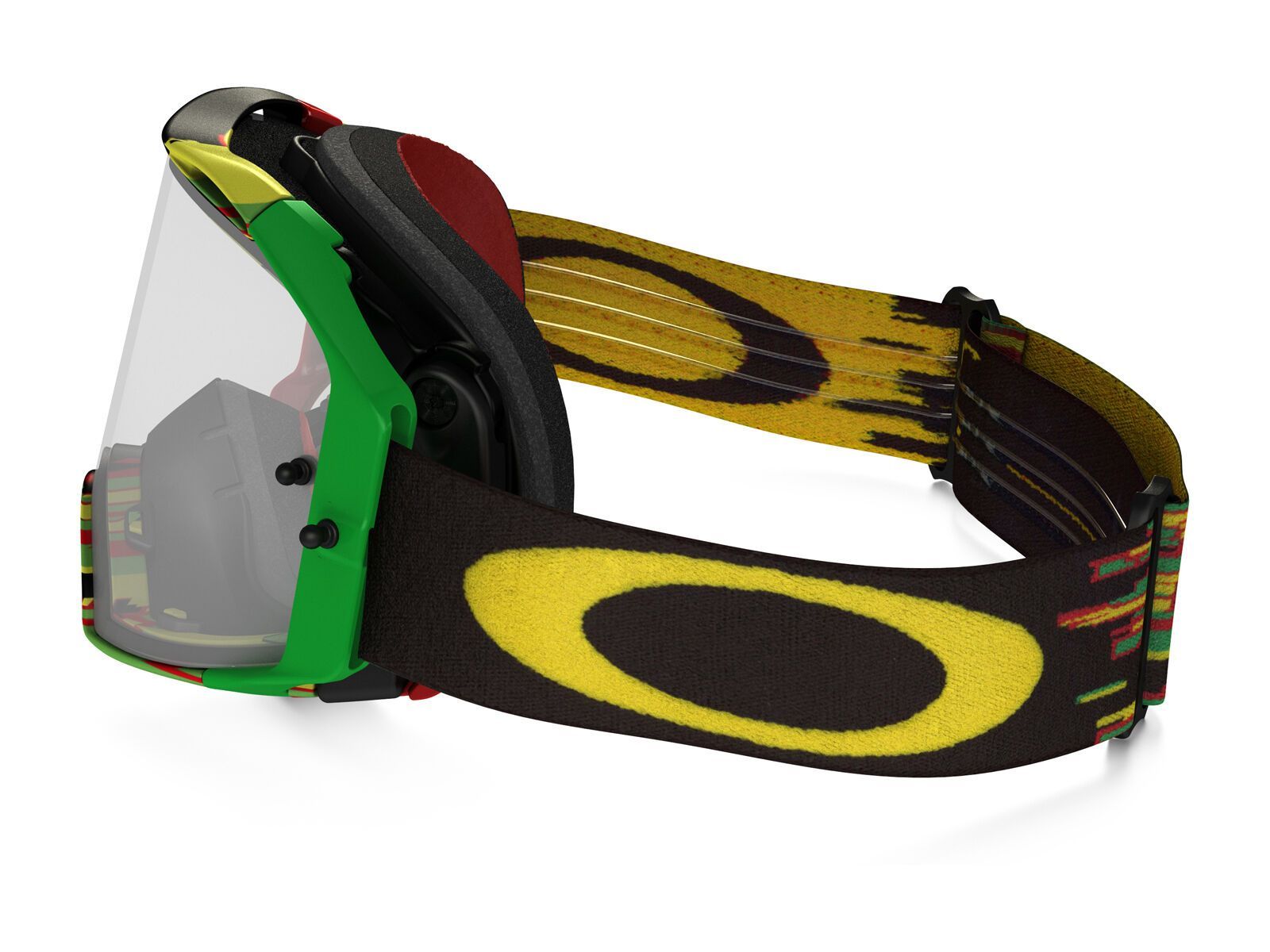 Oakley Airbrake MX, glitch rasta/Lens: clear - Bild 4