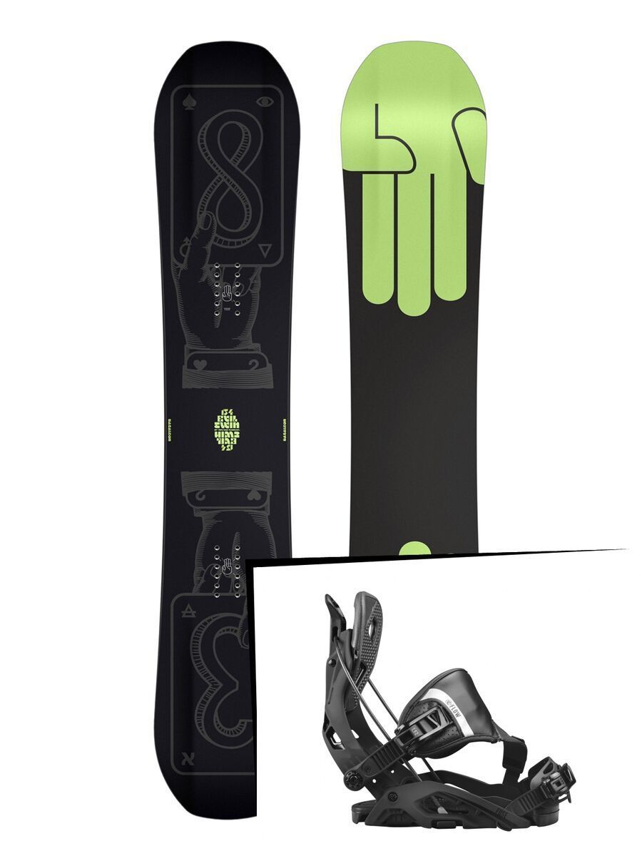 Set: Bataleon Evil Twin 2017 + Flow Fuse Hybrid (1718360S) - Bild 1