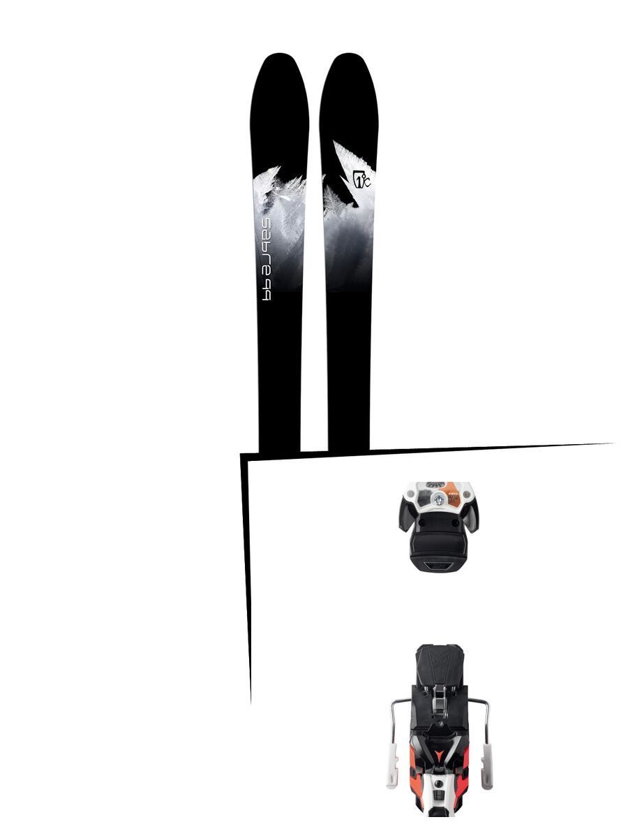 Set: Icelantic Sabre 99 2018 + Atomic Warden MNC 13 white/black/orange - Bild 1