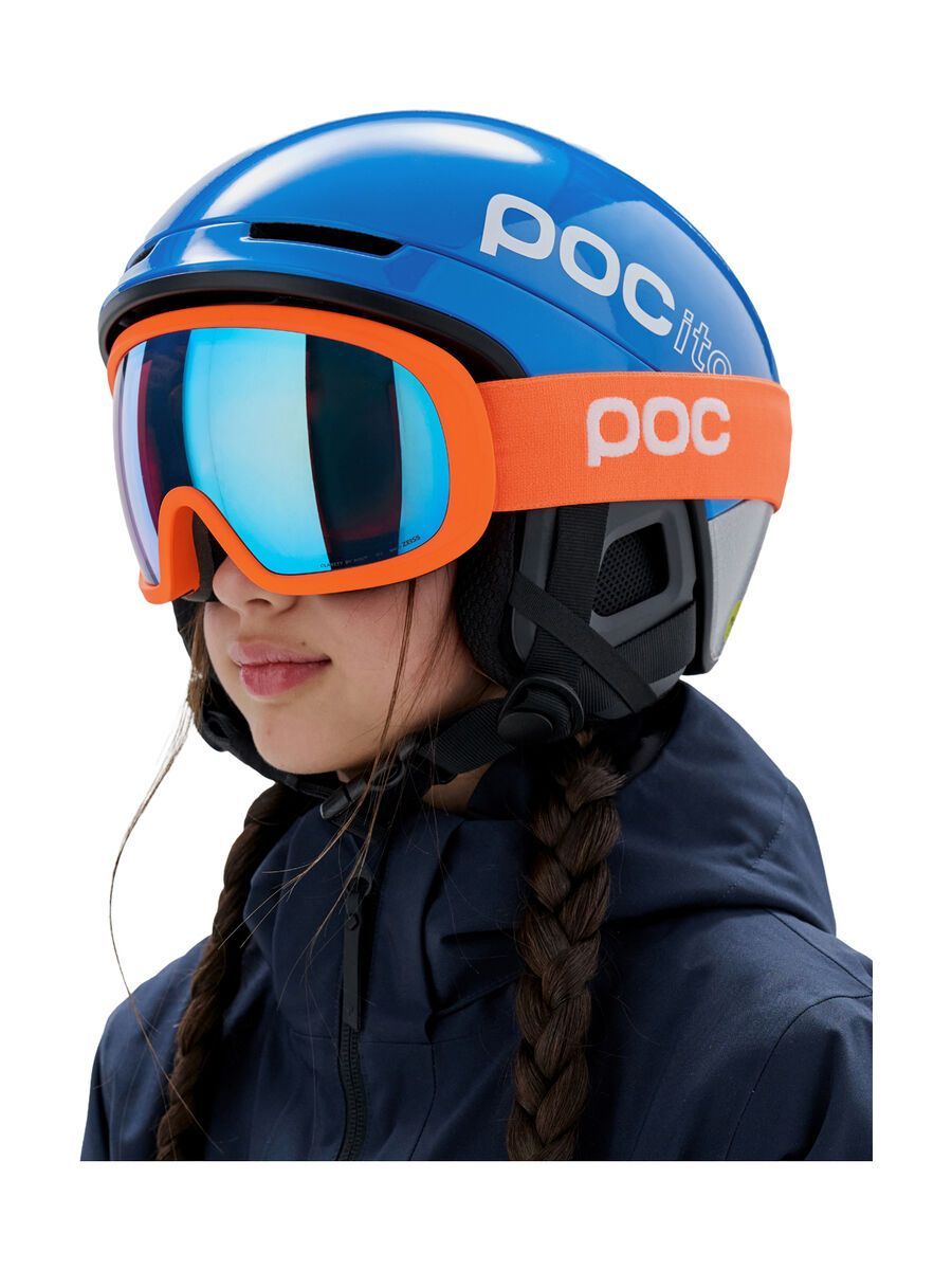 POC Fovea Mid, Clarity Hi. Int. Partly Sunny Blue / zink orange - Bild 5